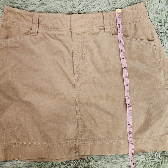 Lilly Pulitzer Tulah Sesame Tan Corduroy Mini Skirt Size 4 - Picture 4 of 6